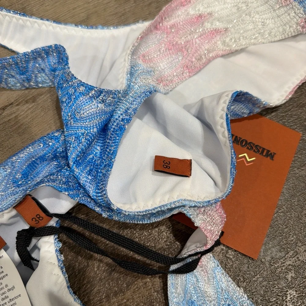 Missoni zigzag ombré lame bikini mytheresa exclusive NWT